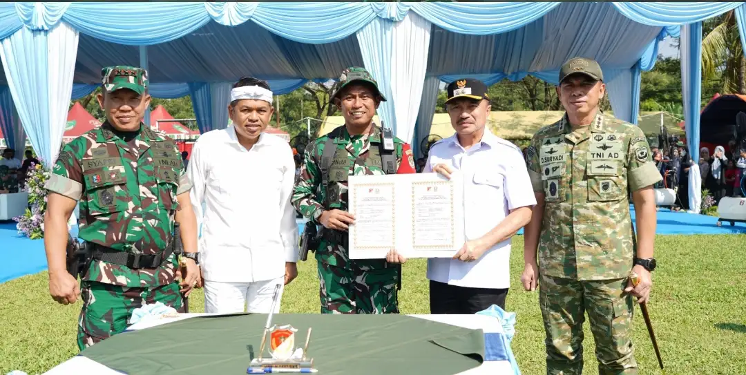 Gubernur Jawa Barat Dedi Mulyadi Hadiri Penutupan Program TMMD Ke-28 di Jatisampurna