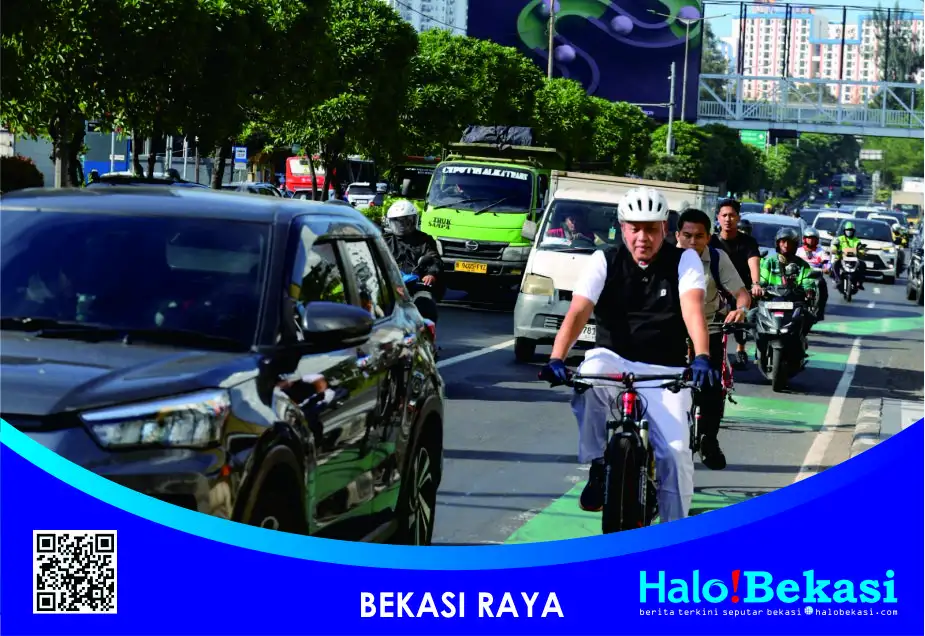 Gowes Sepeda ke Kantor, Walikota Bekasi Pantau WFH dan Dorong Efisiensi Energi