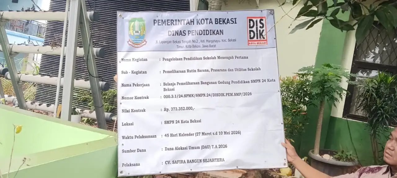 SBU Kedaluwarsa, Proyek Rehabilitasi SMPN 24 Kota Bekasi Resmi Dihentikan: Kabid SMP Tegaskan Tak Ada Pembayaran