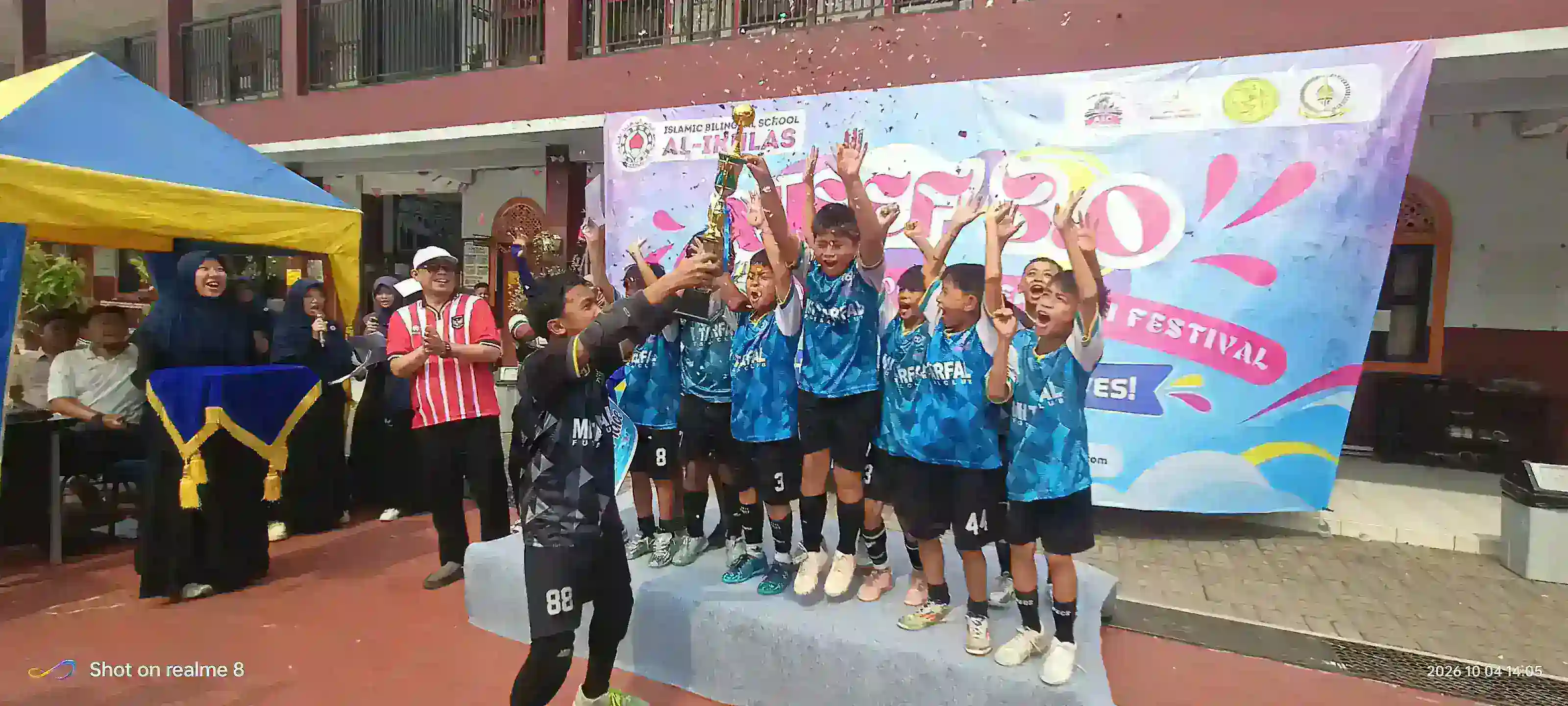 MI Tarbiyatul Falah Unggul 3-1 atas SD Jatimurni 6 di Final Futsal  AIISEF 3.0   
