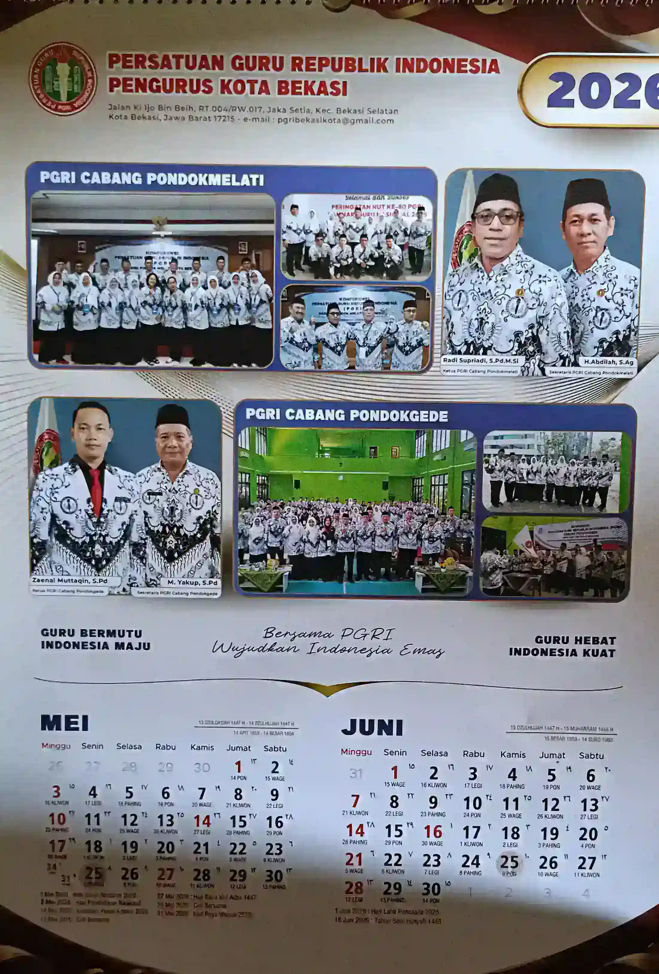 Guru Mengeluh!, PGRI Kota Bekasi Mewajibkan Guru Membeli Kalender Seharga 50 Ribu