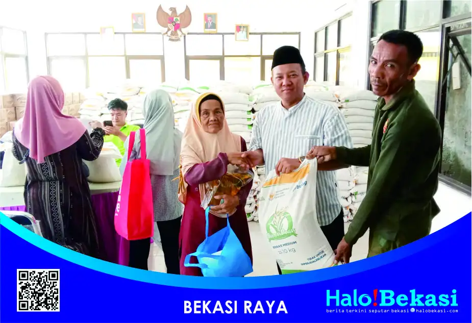 Giat Kelurahan Jatisampurna Dari Pembagian Sembako Hingga K3, Cecep Kartawiria: Warga Sangat Antusias