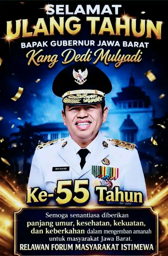 Selamat Ulang Tahun KDM ke 55, Semoga Sehat Selalu dan Sukses Dalam Memimpin Jabar