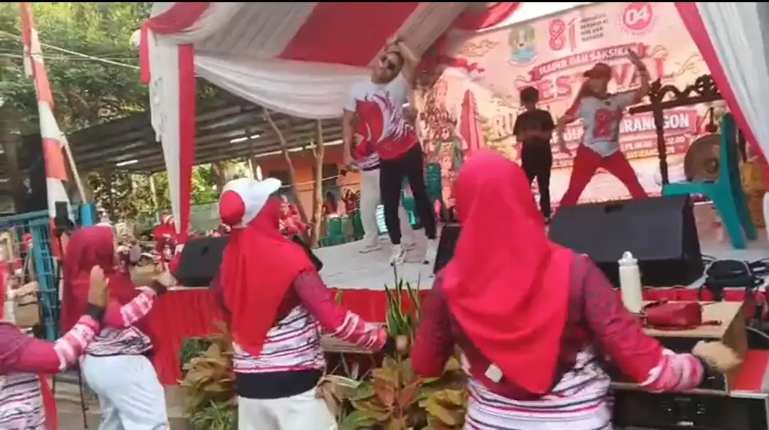 RW 04 Gelar Pesta Rakyat HUT RI ke-81: Kolaborasi Senam Sehat dan Pelestarian Budaya Melalui Lomba Tari Tradisional
